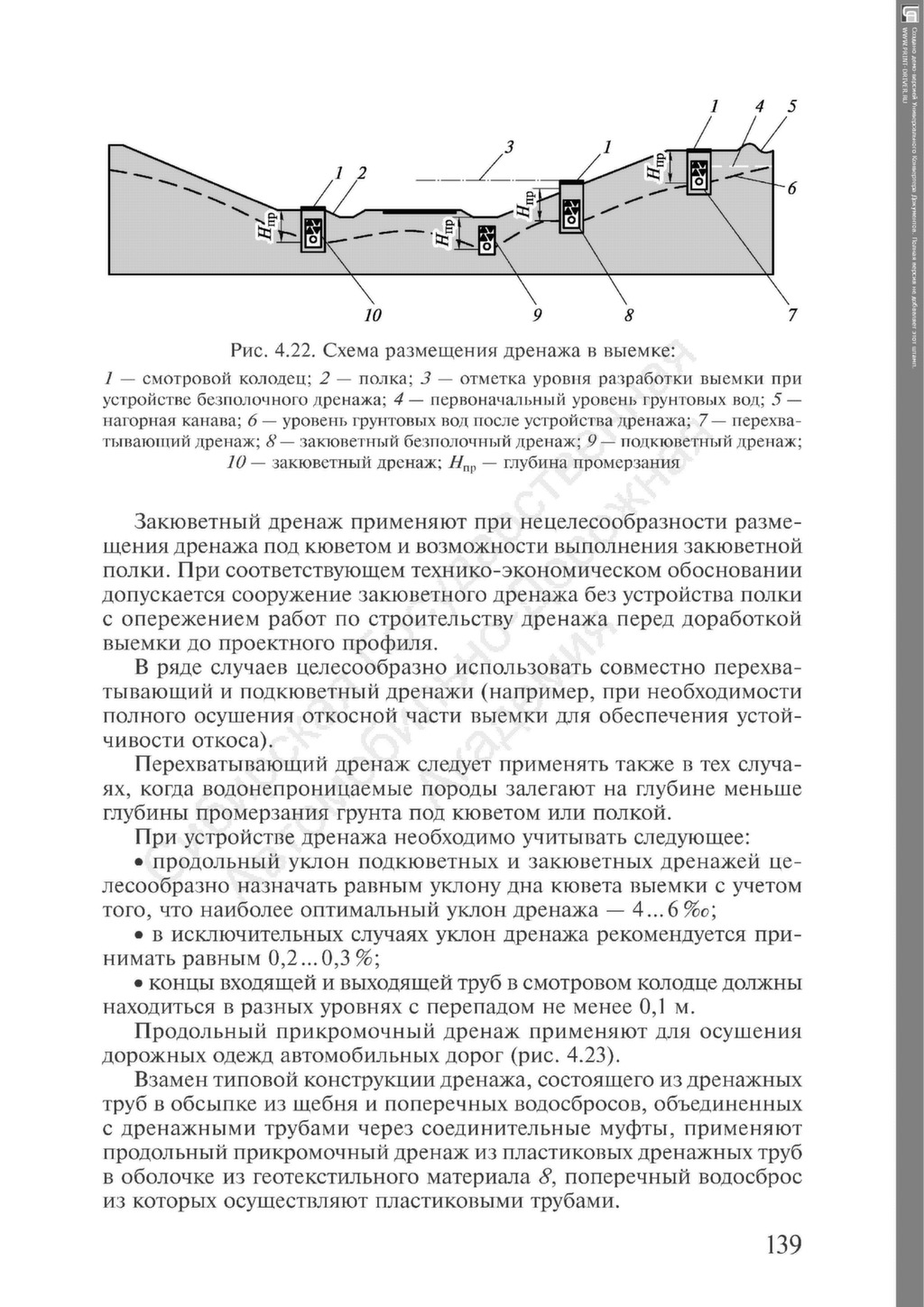 Закюветные полки ЖД