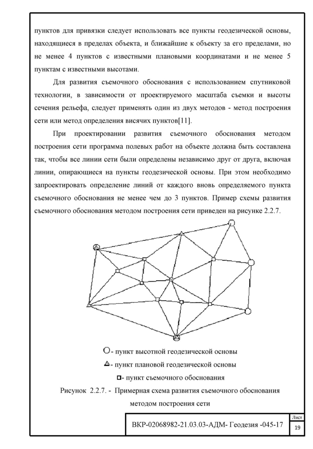 Схема съемочного обоснования это