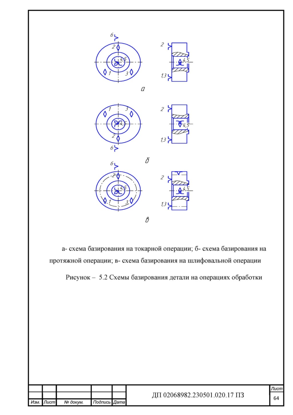 Валы схемы базирования Валы схемы базирования